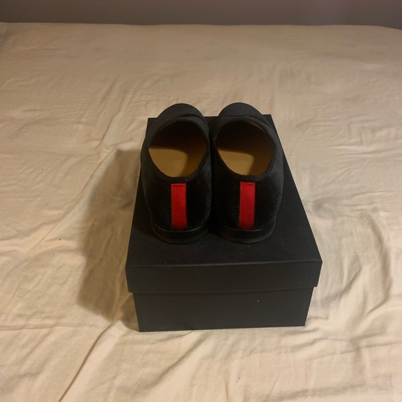 Size 10.5 Black velvet del toro loafers main image 4